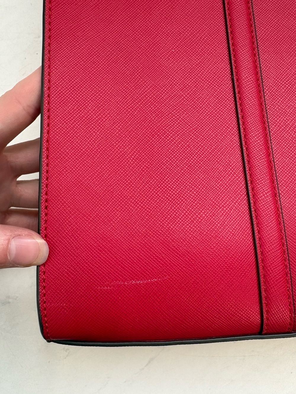 Kate Spade Kenzie Limited Edition Tote Bag Cherry Red Purse Designer Preppy - Picture 9 of 9